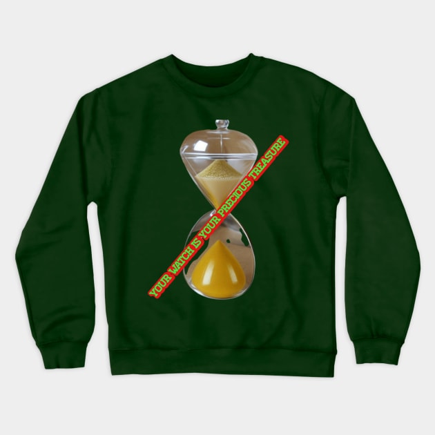 Glass hourglass Crewneck Sweatshirt by Avocado design for print on demand